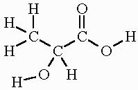 Fig: Chemical Structure of Lactic Acid