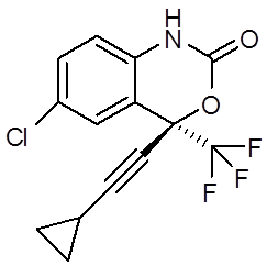 Chemical structure of Efavirenz